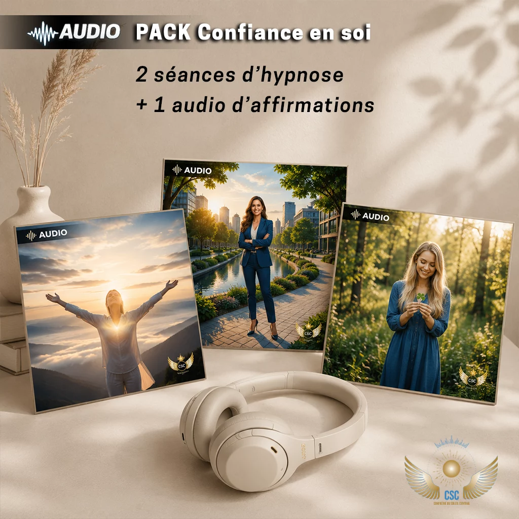 Pack confiance en soi - 2 séances d'hypnose et 1 audio d'affirmations positives